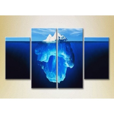 Картина Rainbow Polyptych Iceberg Underwater 01 (2223428)