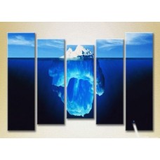 Картина Rainbow Polyptych Iceberg Underwater 04 (2224766)