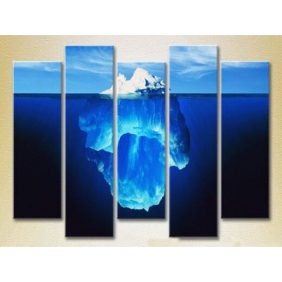 Картина Rainbow Polyptych Iceberg Underwater 07 (2224774)