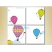 Pictură Rainbow Polyptych Balloons 02 (2230546)