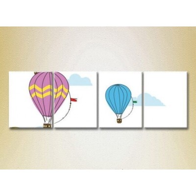 Pictură Rainbow Polyptych Balloons 04 (2230519)