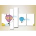 Картина Rainbow Polyptych Balloons 09 (2231749)