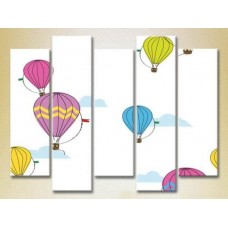 Картина Rainbow Polyptych Balloons 10 (2231757)