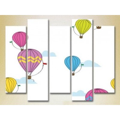 Картина Rainbow Polyptych Balloons 10 (2231757)