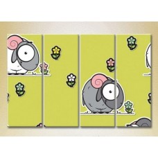 Картина Rainbow Polyptych Sheep 01 (2230526)