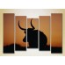 Картина Rainbow Buffalo Polyptych (2224623)