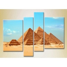 Pictură Rainbow Polyptych Great Egyptian Pyramids at Giza 03 (2718116)