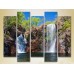 Картина Rainbow Polyptych Waterfall in the rocks 02 (2224805)