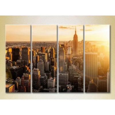 Картина Rainbow Polyptych Sunrise Over Manhattan 01 (2718110)