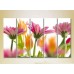 Картина Rainbow Polyptych Gerbera 01 (2932809)