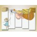 Картина Rainbow Polyptych Girl with balloons 05 (2231765)