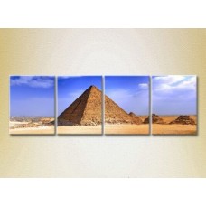 Pictură Rainbow Polyptych Egyptian Pyramids 01 (2718127)