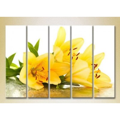 Картина Rainbow Polyptych Yellow Lilies 03 (2932811)