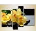 Картина Rainbow Polyptych Yellow orchids on stones (2932283)