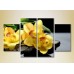 Картина Rainbow Polyptych Yellow Orchids on Stones 01 (2932284)