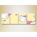 Картина Rainbow Polyptych Bunnies and Hearts 02 (2230553)