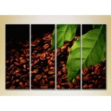 Картина Rainbow Polyptych Grains coffee leaves 02 (2220239)