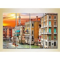 Картина Rainbow Polyptych Italy Venetian Canal (2718133)