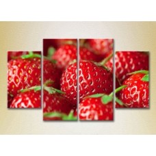 Картина Rainbow Polyptych Strawberry close up 01 (2220269)