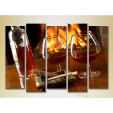 Картина Rainbow Polyptych Cognac and Cigar 01 (2224581)