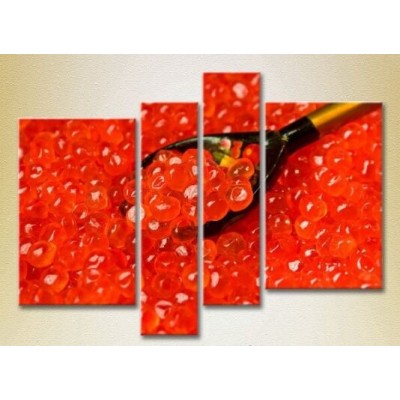 Pictură Rainbow Polyptych Red Caviar (2220263)