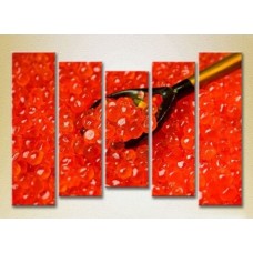 Pictură Rainbow Polyptych Red Caviar 05 (2224590)