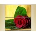 Pictură Rainbow Polyptych Red Rose (2932294)