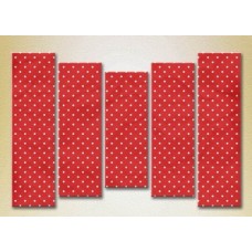 Картина Rainbow Polyptych Red and white polka dots 10 (2231718)