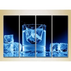 Картина Rainbow Polyptych Ice cubes in a glass 01 (2220264)