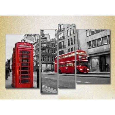 Картина Rainbow Polyptych London Doubledecker 02 (2718142)