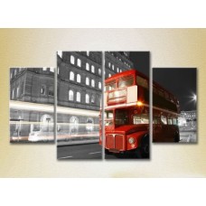 Pictură Rainbow Polyptych London Doubledecker 07 (2718144)