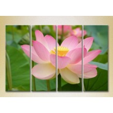 Pictură Rainbow Polyptych Lotus pink (2932305)