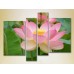 Pictură Rainbow Polyptych Lotus pink 02 (2932326)