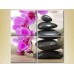 Pictură Rainbow Polyptych Massage stones and orchid (2932313)