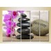 Картина Rainbow Polyptych Massage stones and orchid 02 (2932839)