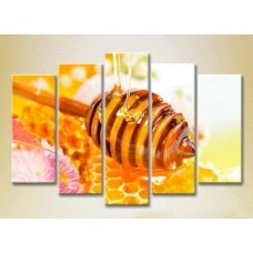 Картина Rainbow Polyptych Honey in honeycombs 03 (2224593)