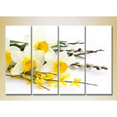 Картина Rainbow Polyptych Narcissus and Willow 01 (2932316)