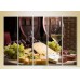 Pictură Rainbow Polyptych Still Life Wine Cheese Plate 01 (2224598)