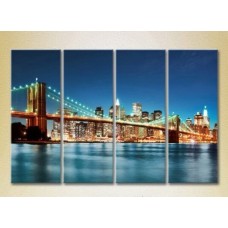 Картина Rainbow Polyptych Night Brooklyn Bridge 01 (2718172)