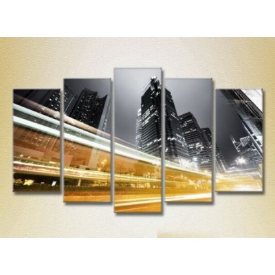 Pictură Rainbow Polyptych Night City 06 (2224525)