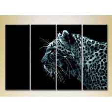 Pictură Rainbow Polyptych Fire Leopard 02 (2222233)