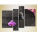 Pictură Rainbow Polyptych Orchids and massage stones (2932321)