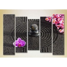 Картина Rainbow Polyptych Orchids and massage stones 04 (2932868)