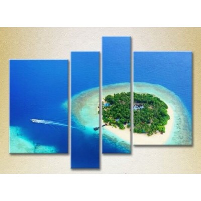 Картина Rainbow Polyptych Island Maldives (2223412)