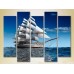 Pictură Rainbow Polyptych Sailboat 02 (2224777)