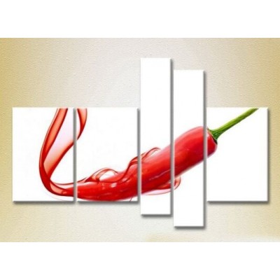 Pictură Rainbow Polyptych Chili Pepper (2224615)