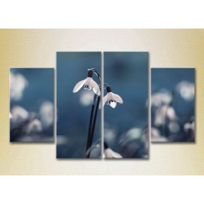 Pictură Rainbow Polyptych Snowdrops (2932331)