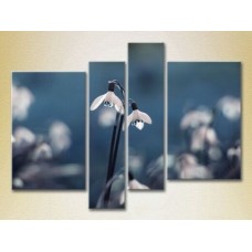 Pictură Rainbow Polyptych Snowdrops 01 (2932348)