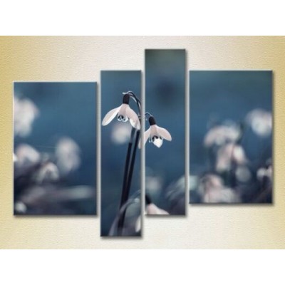 Pictură Rainbow Polyptych Snowdrops 01 (2932348)