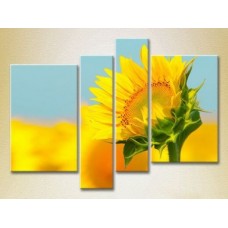 Pictură Rainbow Polyptych Sunflower 01 (2932333)